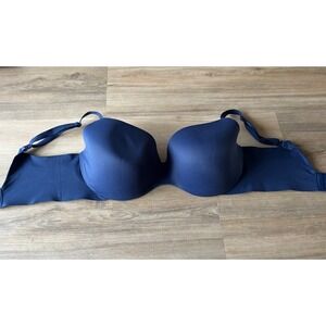 Victorias Secret Supersoft Incredible Lightly Lined Demi Bra Navy Blue 36DDD